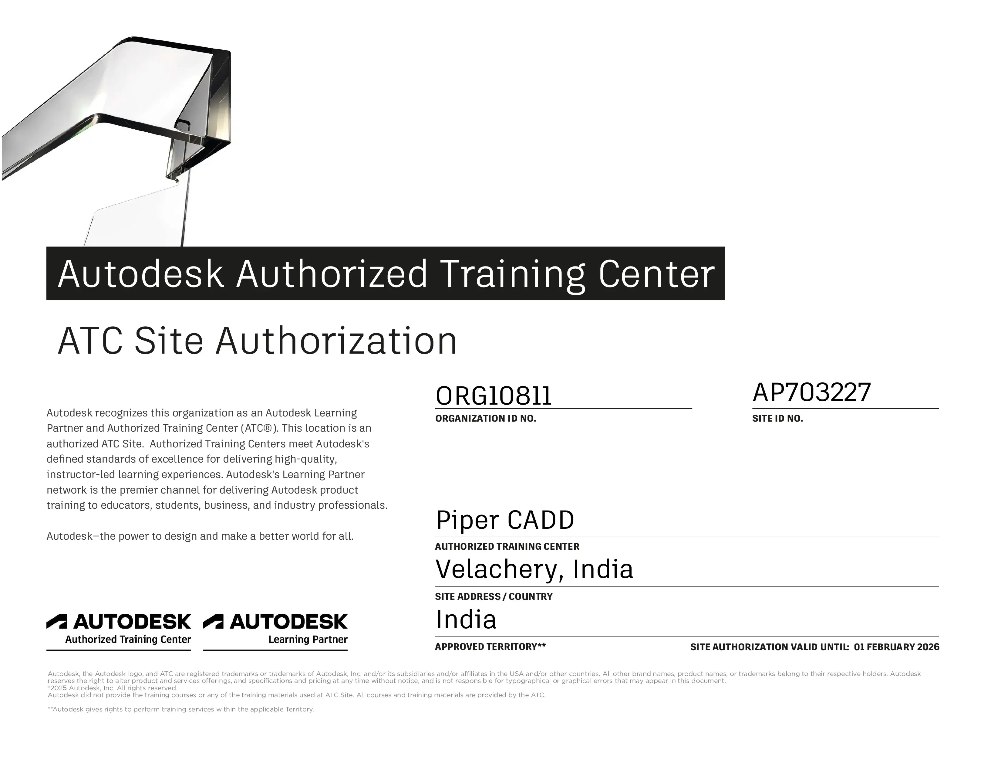 Autodesk Authorized Training Center